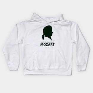 Wolfgang Amadeus Mozart (1756 - 1791) Kids Hoodie